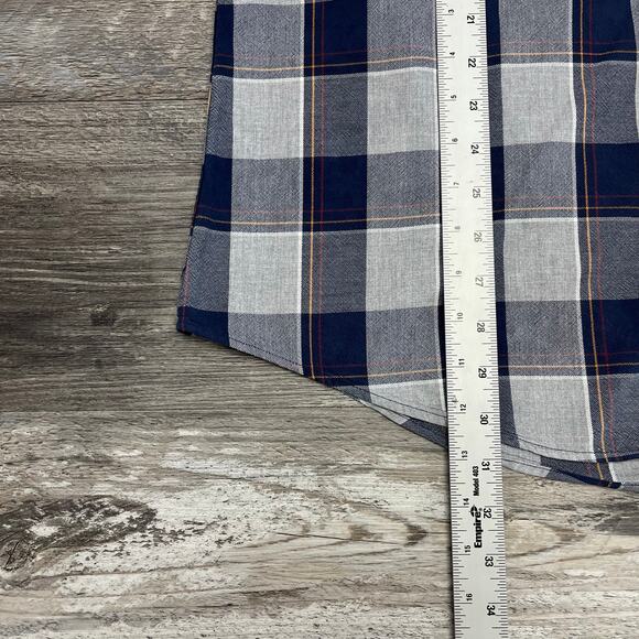 Brooks Brothers 1818 Regent Blue Gray Mens XL Buffalo Plaid Button Down Shirt‎ - Picture 4 of 8